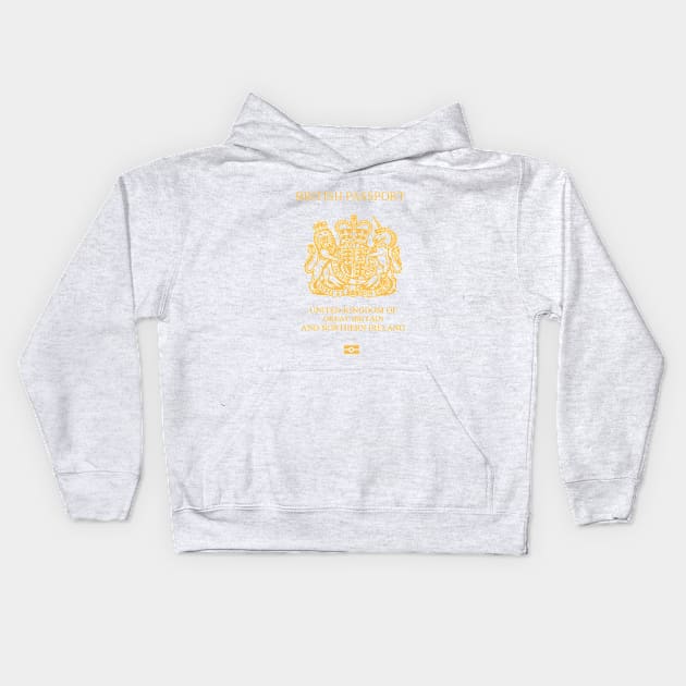 British passport 2020 Kids Hoodie by Travellers